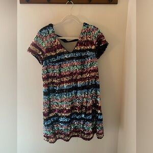 eci Multi-colored Sequins Cocktail Dress - Women’s Size XL
